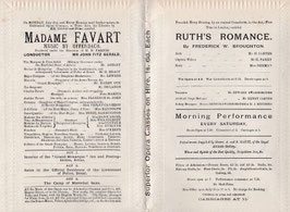 Madame Favart. Florence St John, Violet Cameron, Ethel Barrington, Mr Ashley, Harry Cox. 100th night. Strand, 1879/80