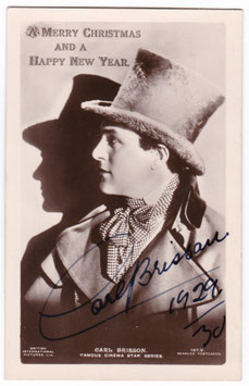 Carl Brisson. Beagles Cinema Star Series 167 V. Signed postcard