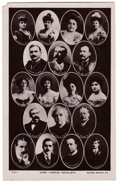 Famous opera singers. Caruso, Melba etc. Rotary 7121 I