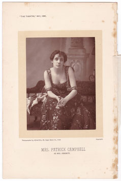 Mrs Patrick Campbell as Mrs Agnes Ebbsmith in "The Notorious Mrs Ebbsmith "Alfred Ellis, 1895. Carbon