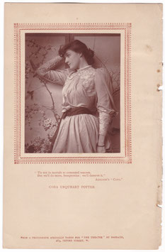 Cora Urquhart Brown Potter. Barraud, 1887. Woodburytype