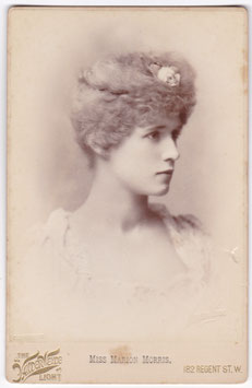 Marion Morris. Van der Weyde cabinet photo