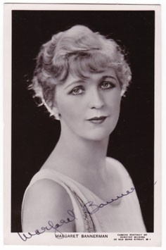 Margaret Bannerman. Dorothy Fielding. Signed postcard