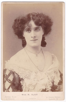 Miss M Blair. Alfred Ellis & Walery cabinet photo
