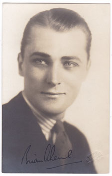 Brian Aherne. Signed photo
