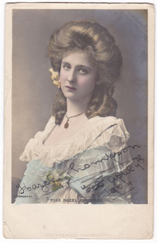 Hazel Thompson. Rapid. Signed postcard dated 1904
