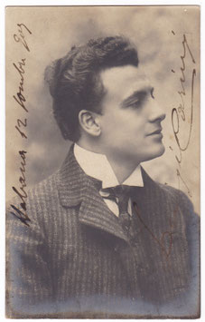 Luigi Carini. Italian actor. Signed postcard