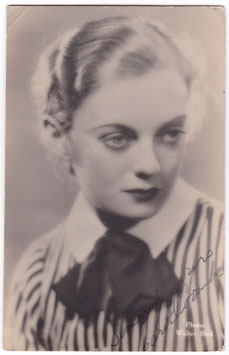 Carole Coombe. Australian actress. Walter Bird. Signed postcard