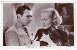 George Raft and Carole Lombard. Film Partners P 170