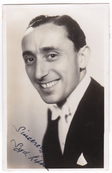 Sydney Lipton. British dance band leader. Signed postcard