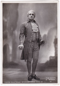 Tito Schipa "Mignon" La Scala. Ancillotti & Martinotti, Milan