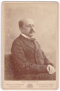 Charilaos Trikoupis. Prime Minister of Greece from 1875 to 1895. W & D Downey cabinet photo