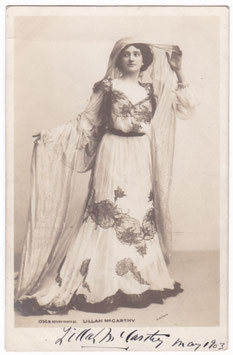 Lillah McCarthy. Rotary 1598 B. Signed postcard, dated 1903