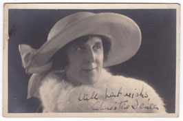 Christine Jensen. Signed postcard