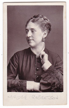 Amy Roselle (Mrs Arthur Dacre) Circa 1876. CDV