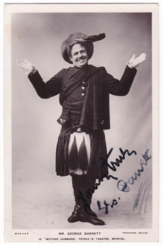 George Barrett "Mother Hubbard" Grosvenor 41. Signed postcard