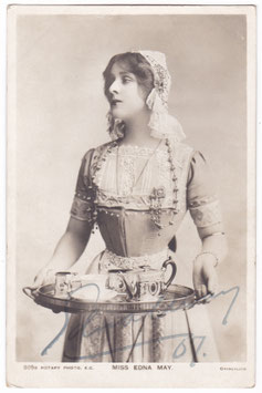 Edna May "Three Little Maids" Rotary 205 B. Signed postcard