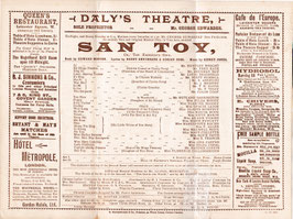 San Toy, or, The Emperor's Own. Florence Collingbourne, Huntley Wright, Fred Kaye, Louis Bradfield, Akerman May, Hayden Coffin, Rutland Barrington, Hilda Moody. Daly's, 1899-1901