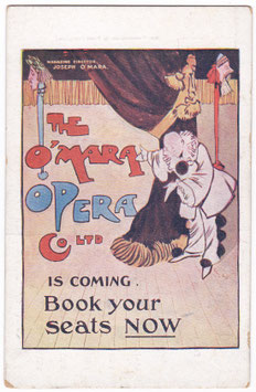 Joseph O'Mara Opera Company. Waddington advert postcard