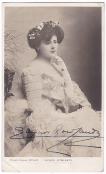 Gaynor Rowlands. Philco 3028 B. Signed postcard