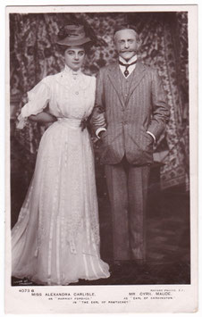 Alexandra Carlisle and Cyril Maude "The Earl Of Pawtucket" 1907/8. Rotary 4073 G
