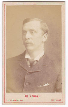 William Hunter Kendal. London Stereoscopic Co. CDV