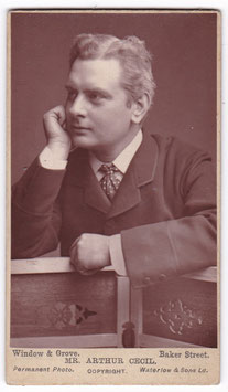 Arthur Cecil. Window & Grove. Taunus ad. CDV
