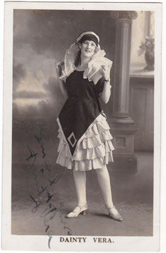 Dainty Vera. Signed postcard