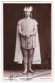 Henry Wendon "Lohengrin" Beagles. Signed postcard