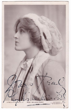 Phyllis Neilson-Terry. Rotary 11735 A. Signed postcard