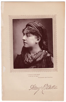 Amy Roselle as Cynisca in "Pygmalion and Galatea" St James's Photographic Co, circa 1884. Carbon