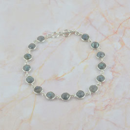AB62.LA. Armband Labradorit & Silber 925