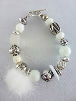 Bracelet -Voluptueuse Blanc