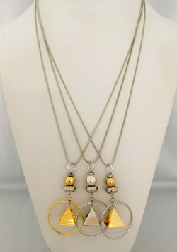 Collier 2 en 1  -  Pyramidale