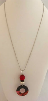 Collier 2 en 1  -  Rouge & Noir