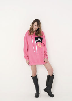 NORTH OF GERMANY SPECIAL HOODIE DRESS CANDYFLOSS PINK DON´T TOUCH ME