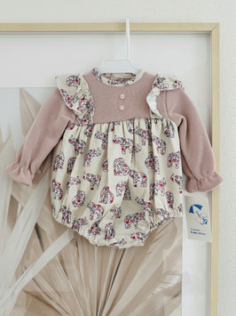 Babyferr Romper mit Elefanten Nr. RMW25/04
