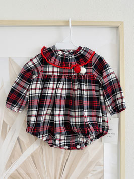 Babyferr Christmas Romper mit Karomuster Nr. RMW25/10