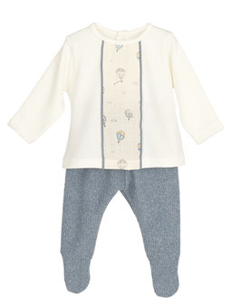 Calamaro 2 teil.Outfit mit Feinstrickhose Nr.OWJ25/012/F38