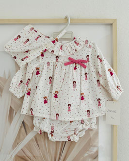 Babyferr 3 teil. Outfit mit Rüschenkragen Nr.OMW25/11