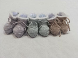 Feinstrickschuhe mit flauschigen Rand Nr.FS0032