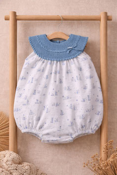 PRIM BABY 2 teil. Preemie Romper mit Hasenmuster Nr.859/FA52