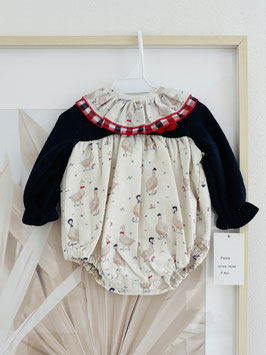 Babyferr Romper mit Gänsemuster Nr. RMW25/01