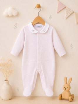 Babidu Babystrampler mit Streifenmuster Nr.SAMS26/04/F107