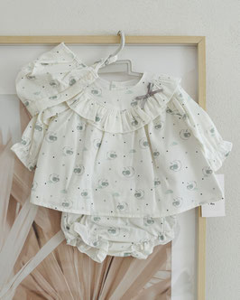 Babyferr 3 teil. Outfit mit Schafmuster Nr. OMW25/06
