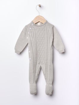 WEDOBLE Preemie Feinstrick Overall mit Muster Nr.805/F51