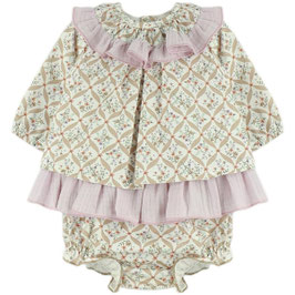 Babyferr 2 teil. Outfit mit Rüschen Nr. OMW25/04