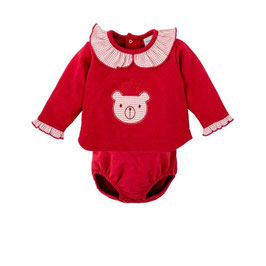 Babidu 2 teil. Christmas Outfit mit Teddy Nr.OMW25/29