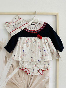 Babyferr 3 teil. Outfit mit Gänsen Nr.OMW25/40
