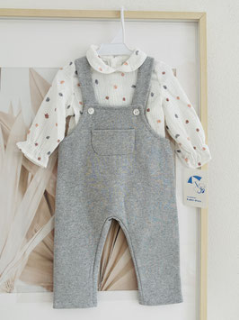 Babyferr 2 teil. Outfit mit grauer Trägerhose Nr.OMW25/19